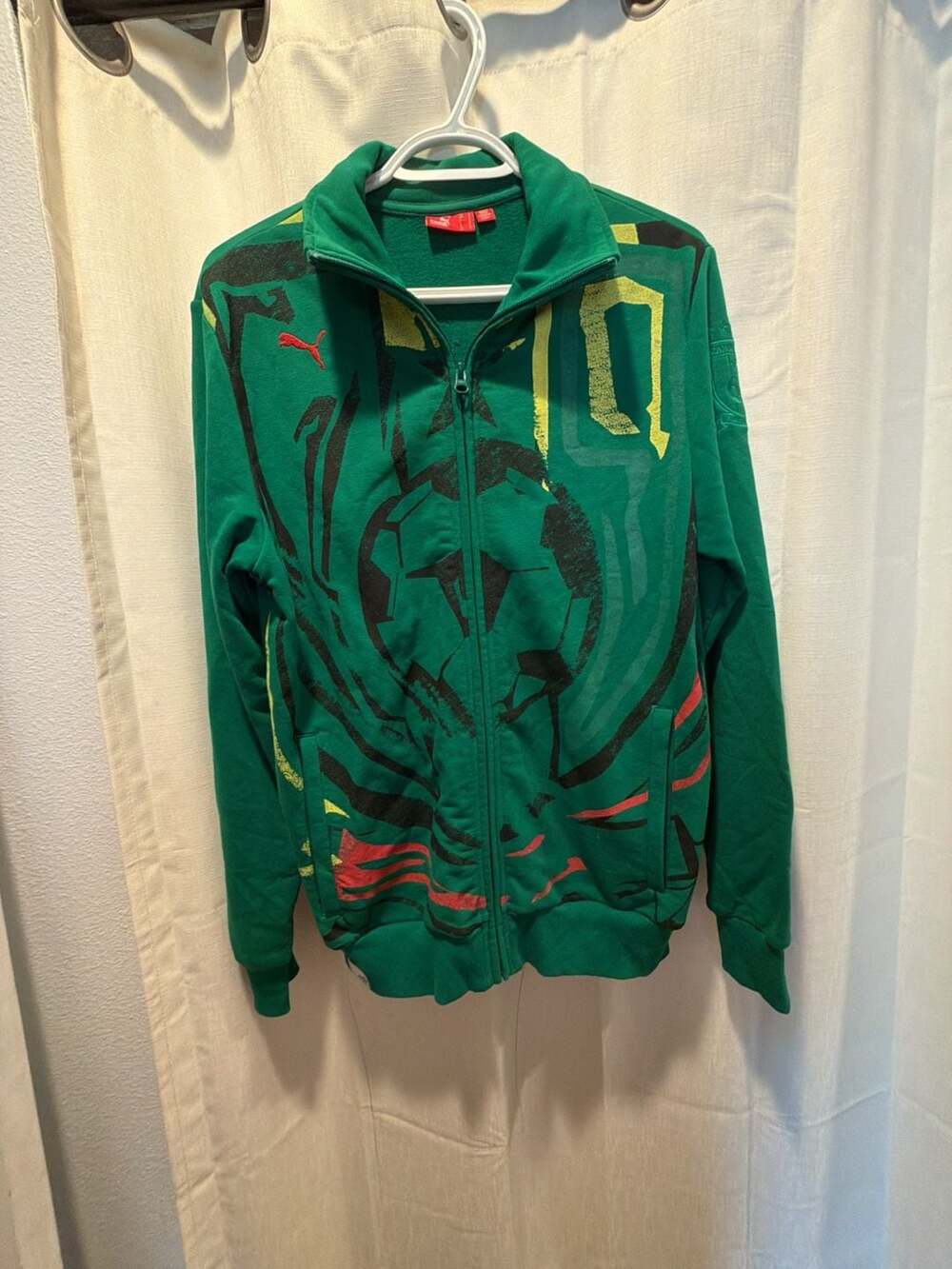 Puma Cameroon Football Federation Green Full Zip Track Jacket